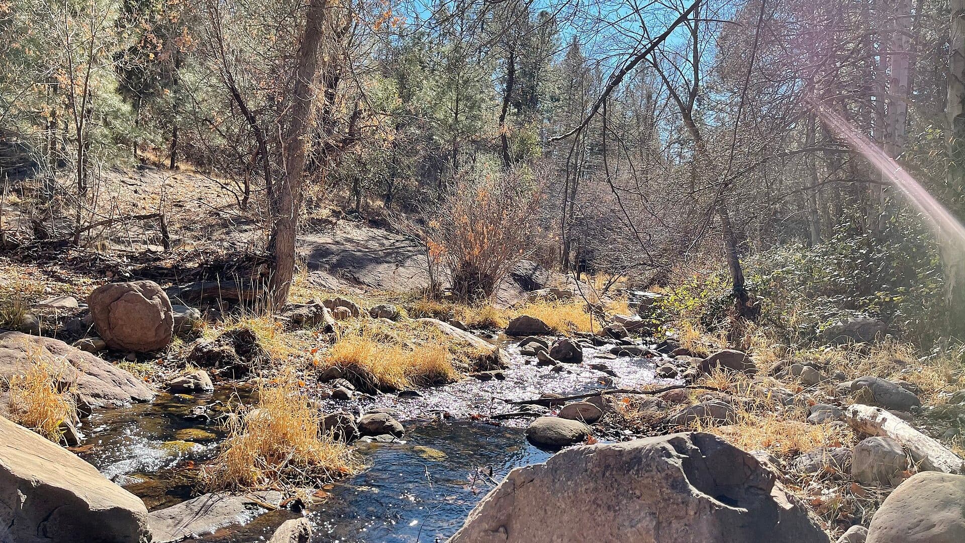 Tonto Creek flowing below Horton Creek in Arizona