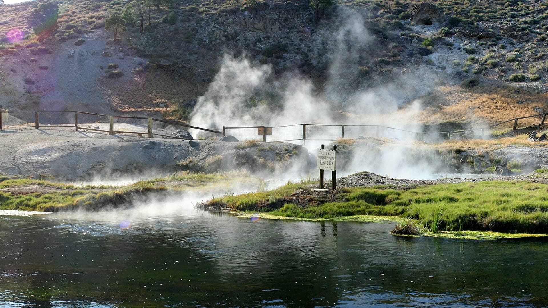Hot Creek near Mammoth Lakes California