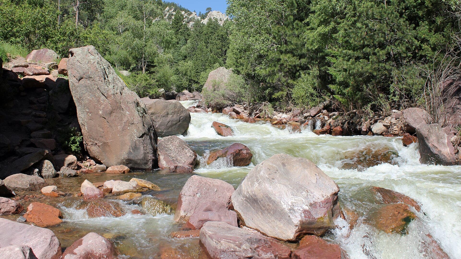 Boulder Creek water or watershed scenery in Colorado