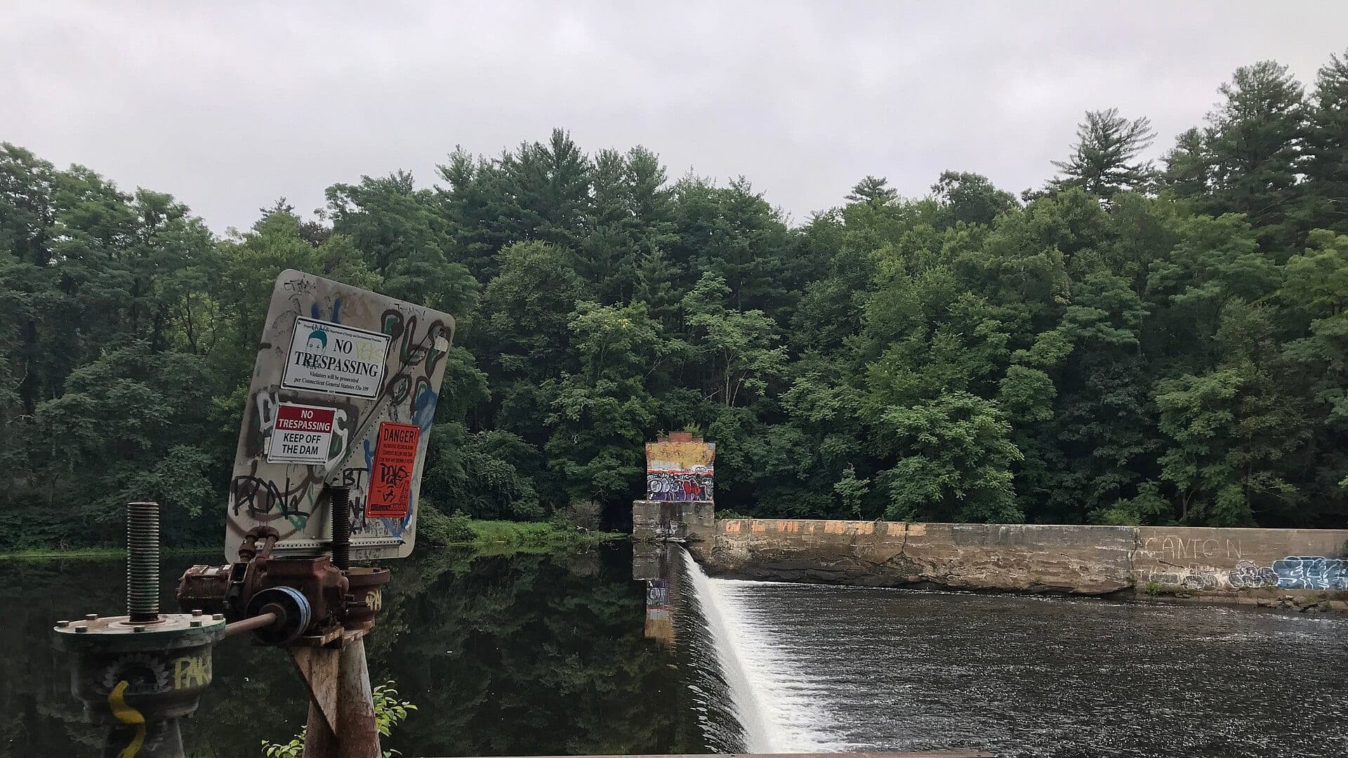 Farmington River water at Burlington Connecticut