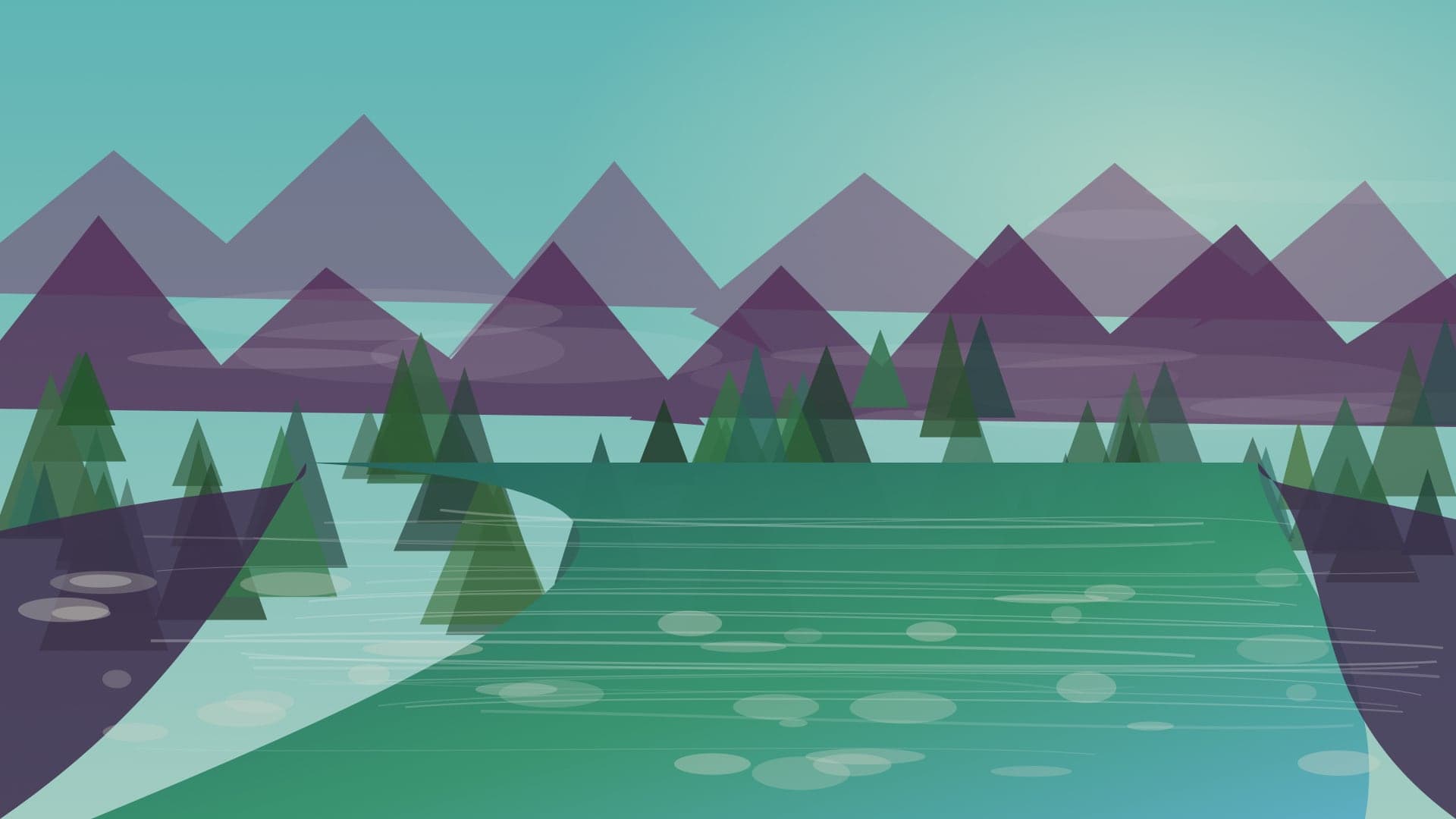 Generated regional Tennessee river scene for South Holston River planning; not an exact location photo