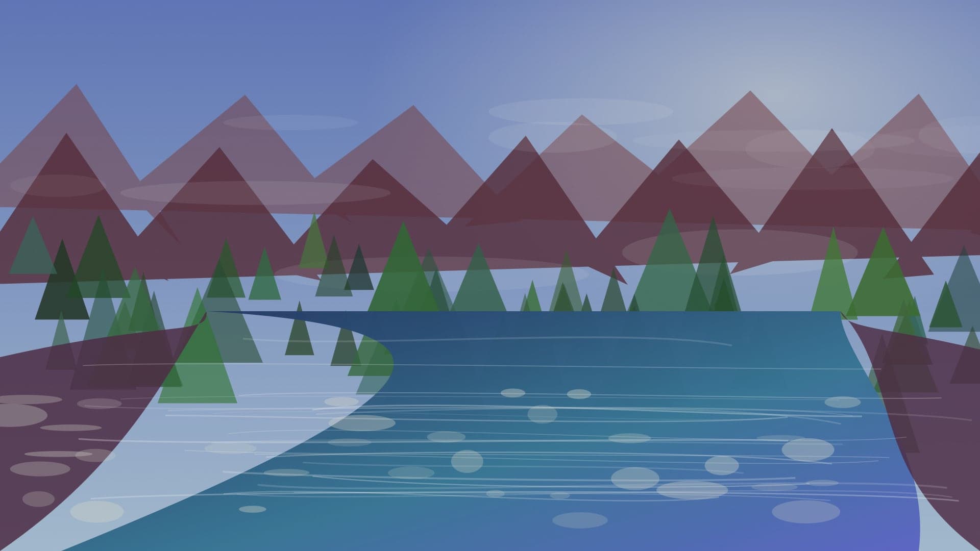 Generated regional California river scene for Lower Yuba River planning; not an exact location photo