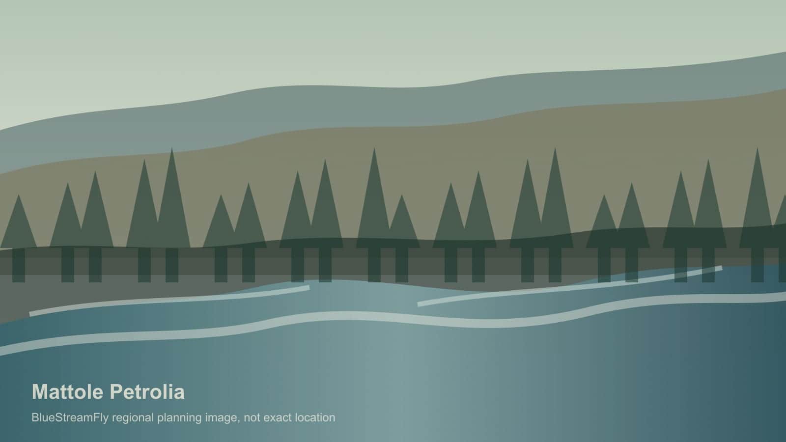 Generated regional lower Mattole River scene for Petrolia planning; not an exact location photo