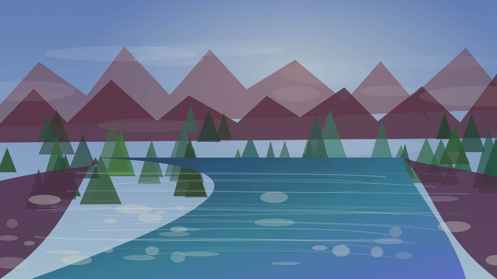 Generated regional California river scene for North Yuba River planning; not an exact location photo