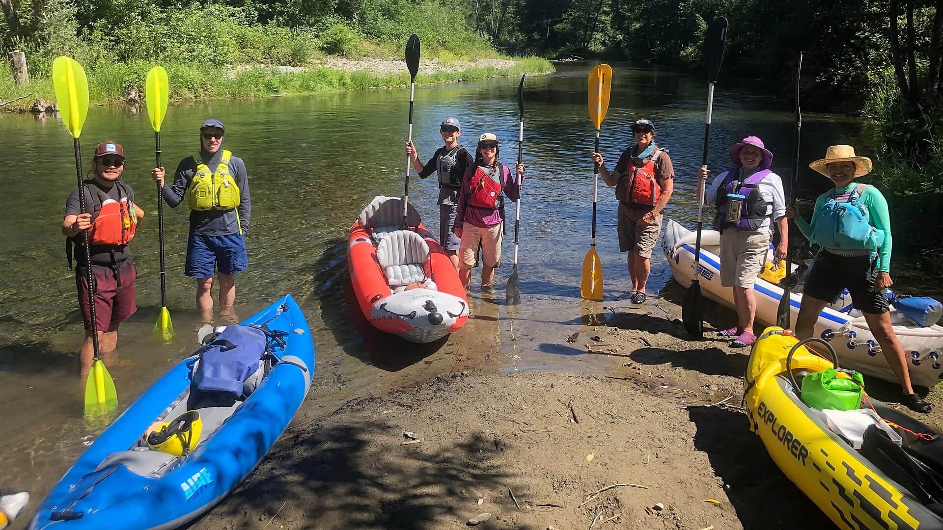 Trinity River water or watershed scenery in California