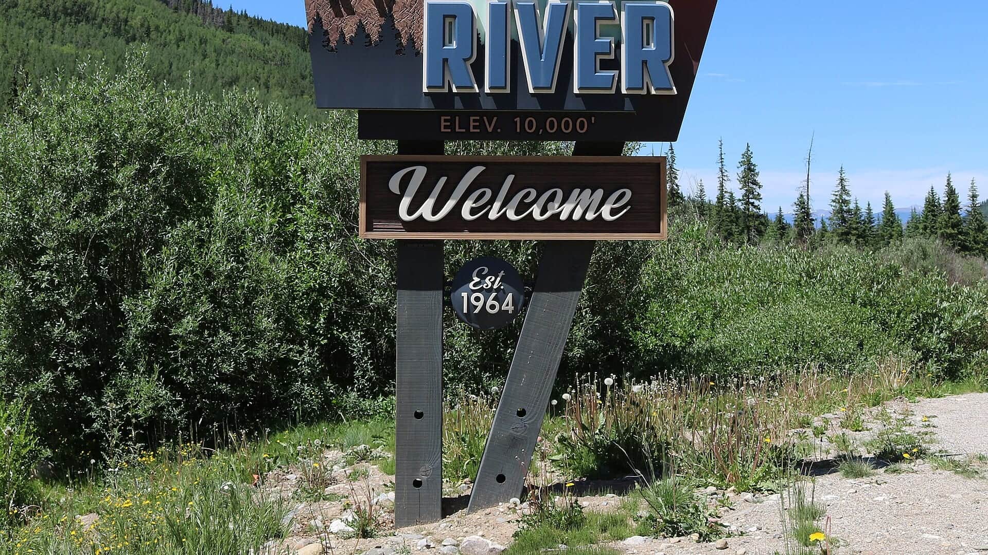 Blue River water in Colorado