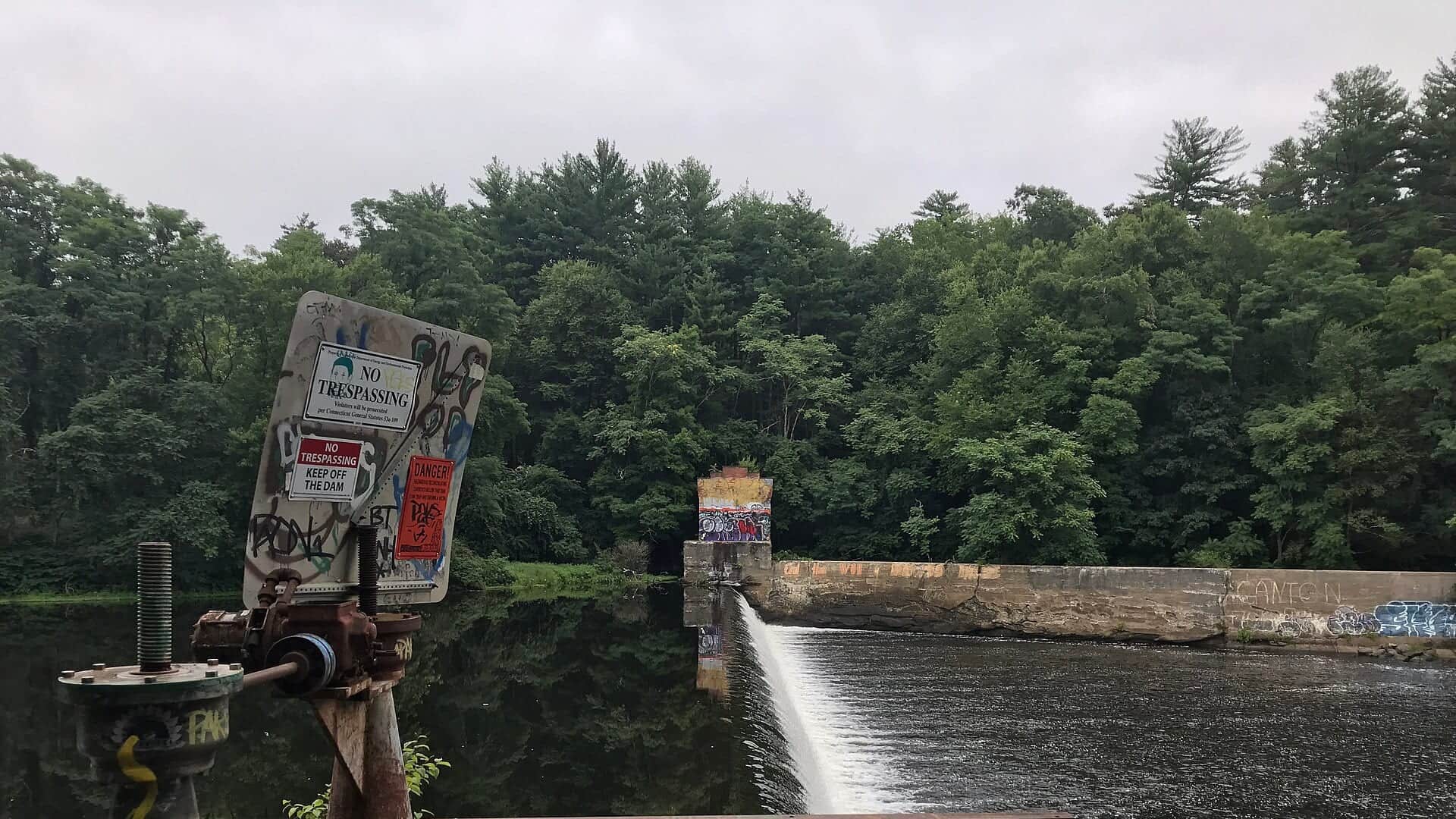 Farmington River water at Burlington Connecticut