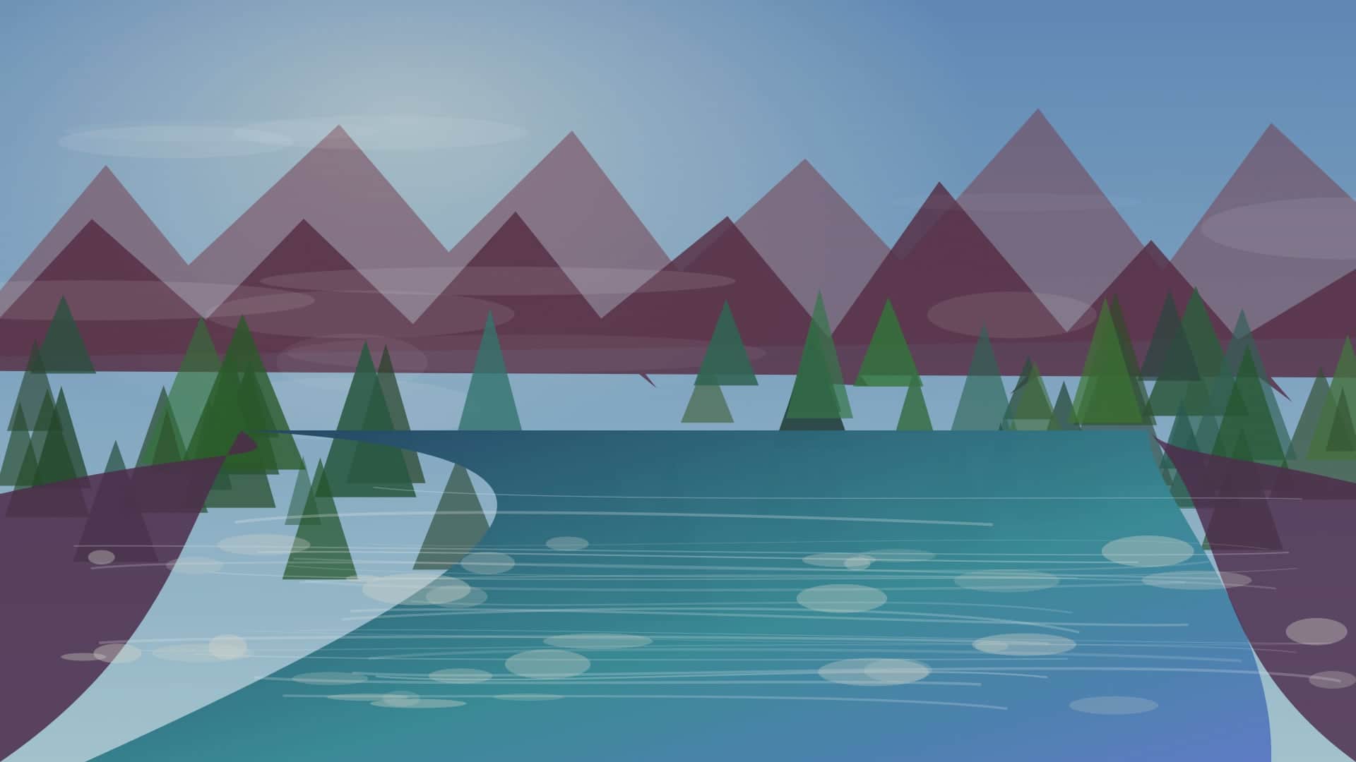 Generated regional Indiana river scene for East Fork Whitewater River planning; not an exact location photo