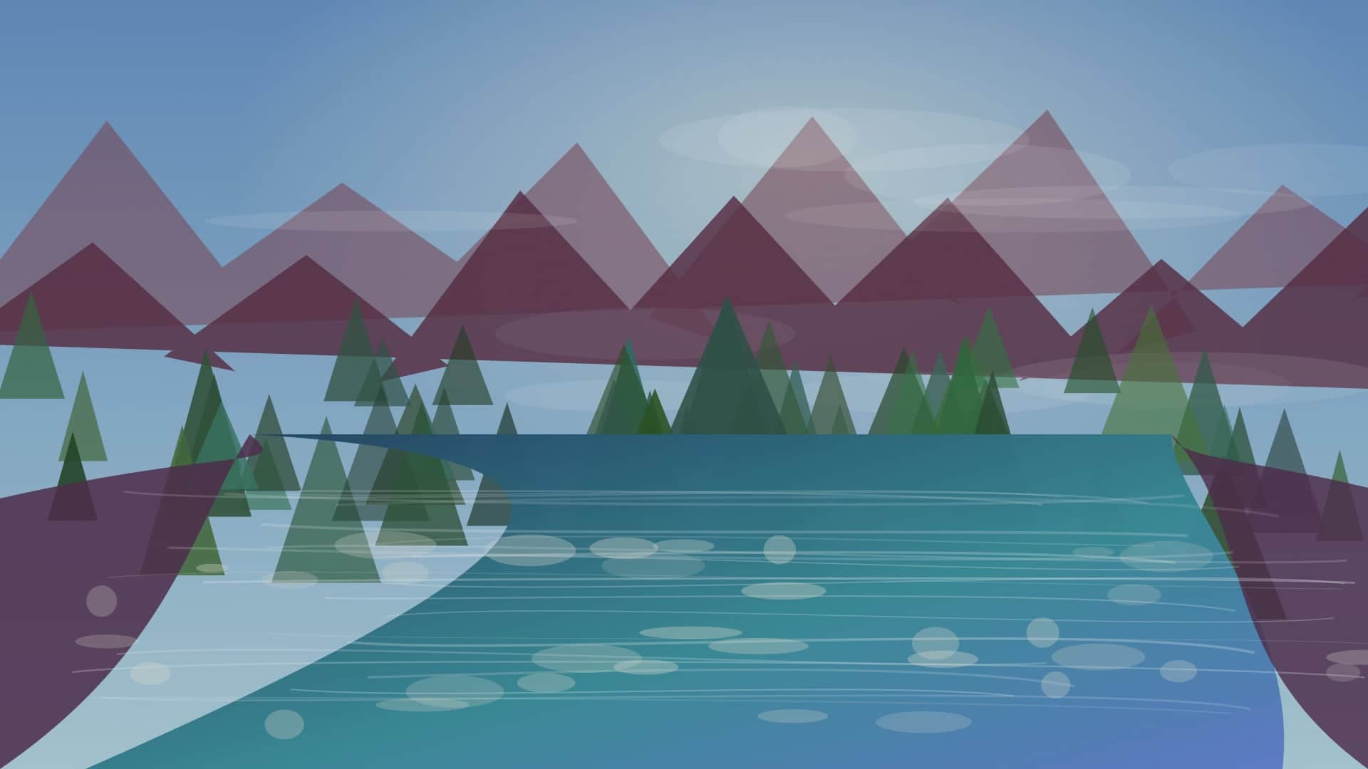 Generated regional Maryland river scene for Big Gunpowder Falls River planning; not an exact location photo