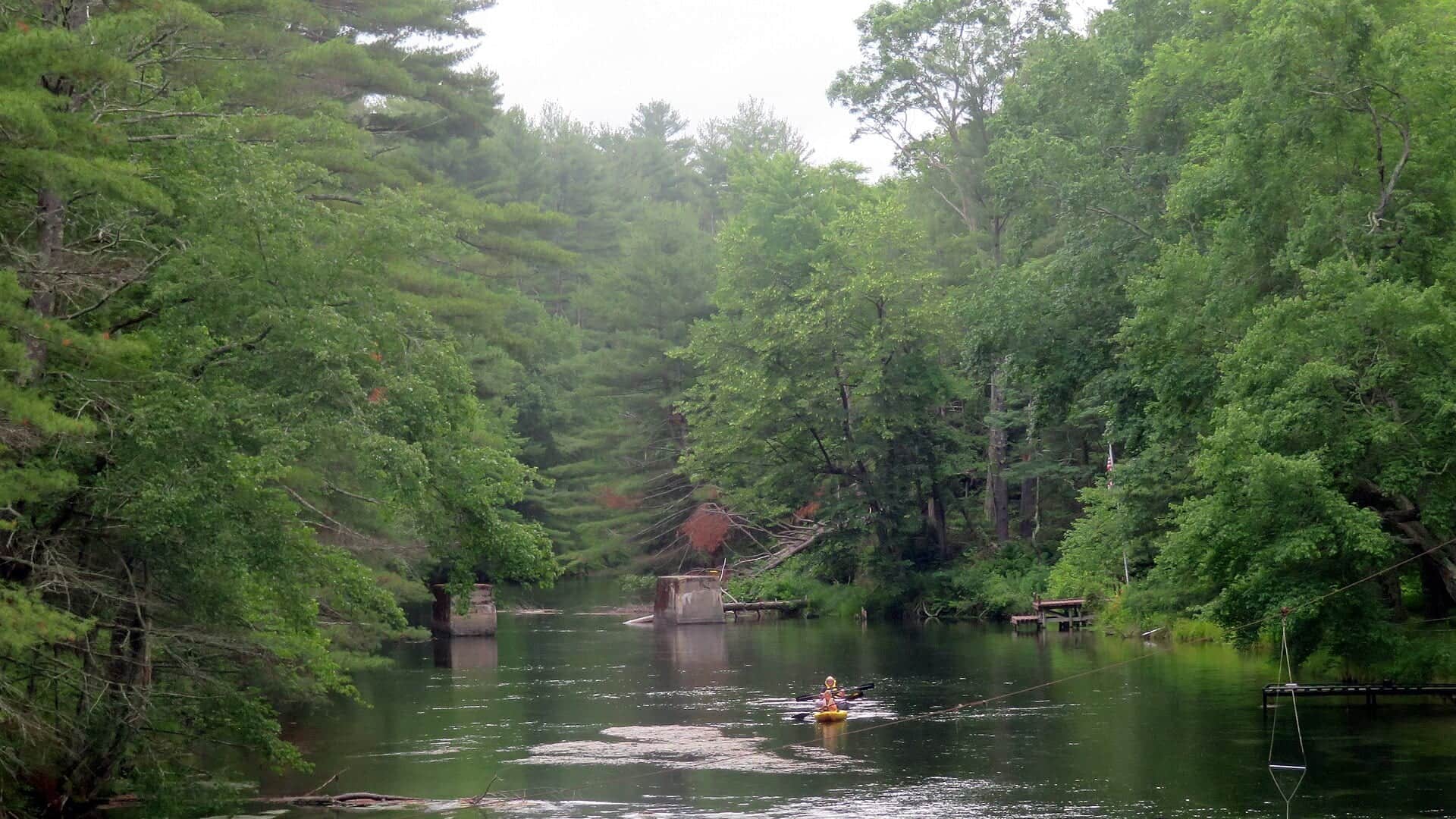 Swift River water near Athol Branch bridge Massachusetts