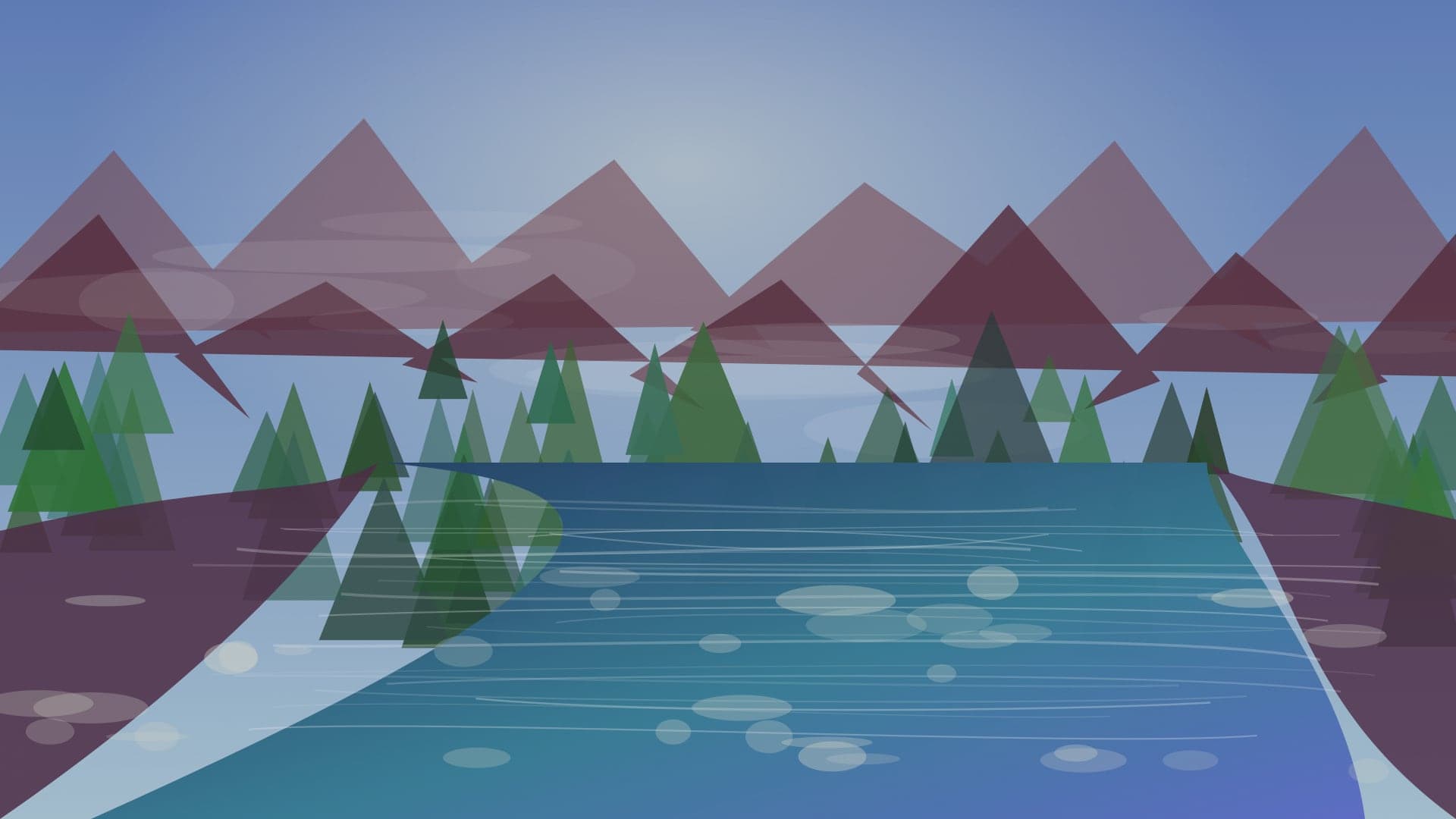 Generated regional Michigan river scene for Little Manistee River planning; not an exact location photo