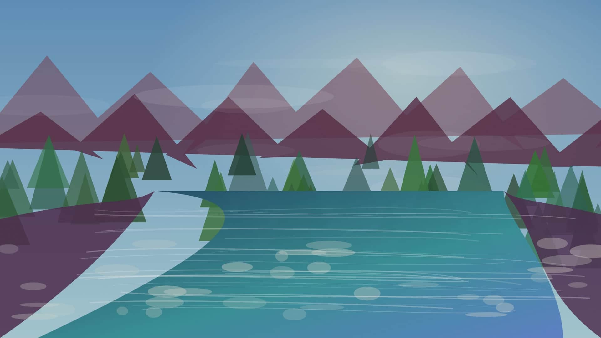 Generated regional Michigan river scene for Upper Manistee River planning; not an exact location photo