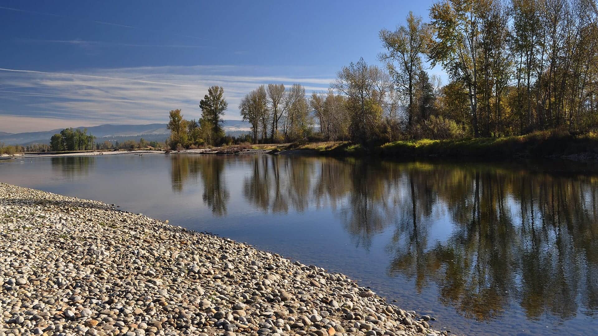 Bitterroot River near Victor Montana