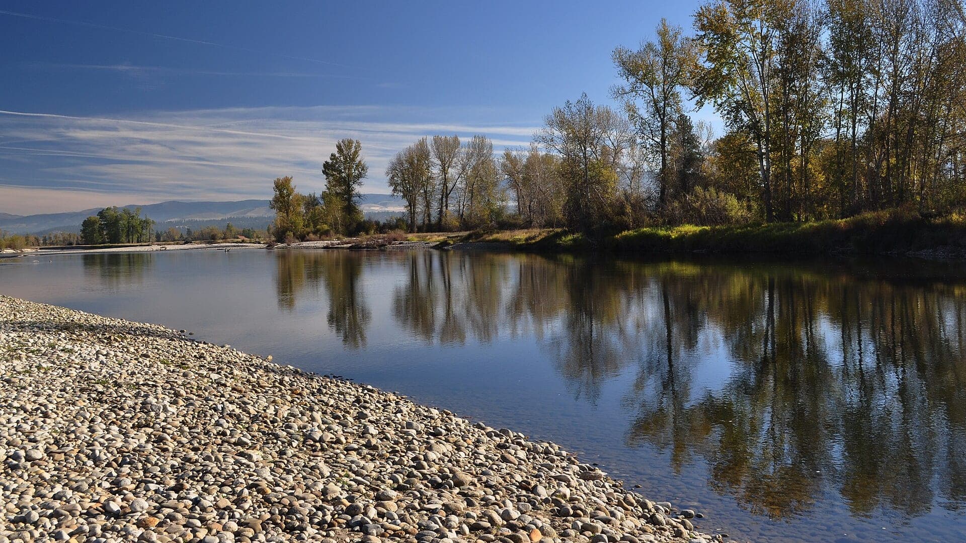 Bitterroot River near Victor Montana