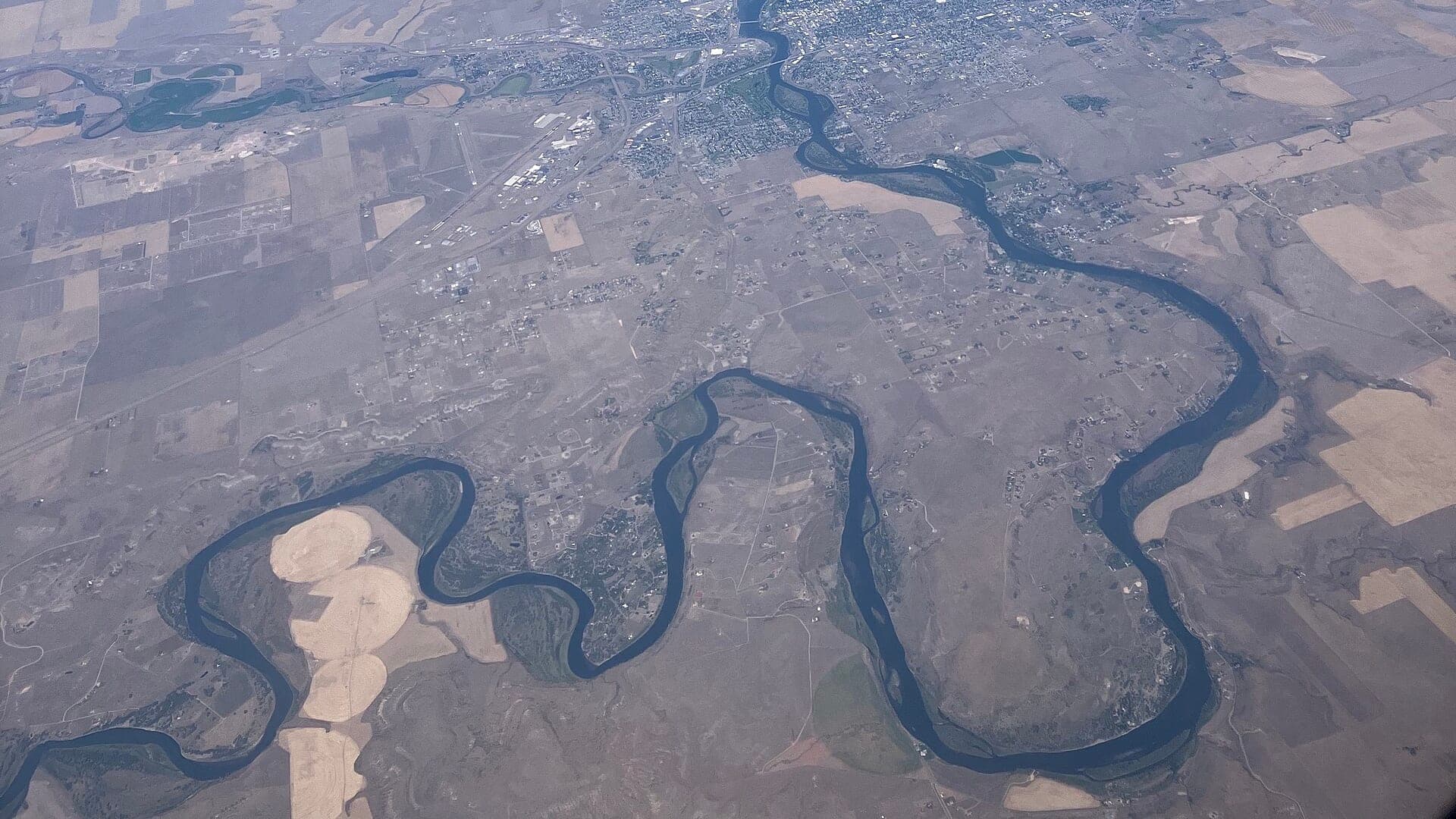 Missouri River water or watershed scenery in Montana