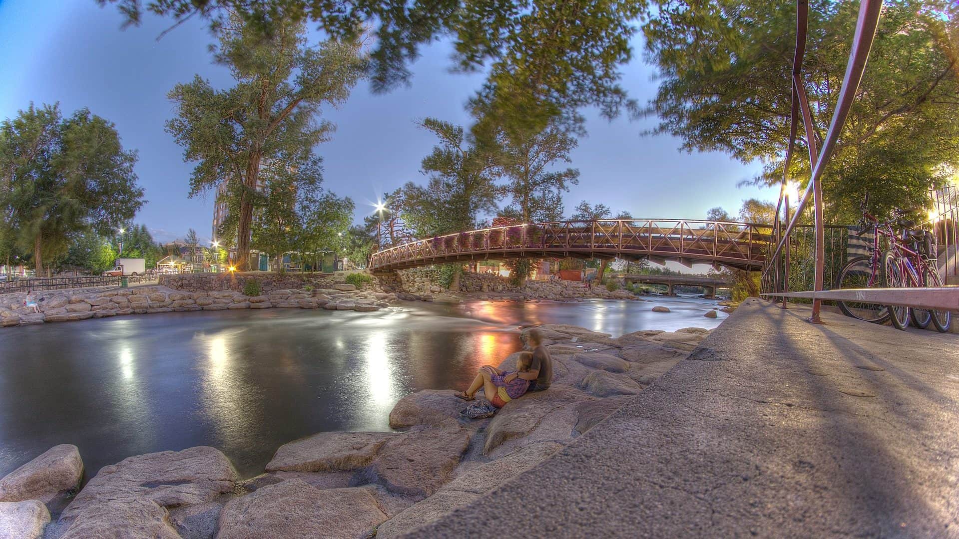 Truckee River corridor in Reno Nevada