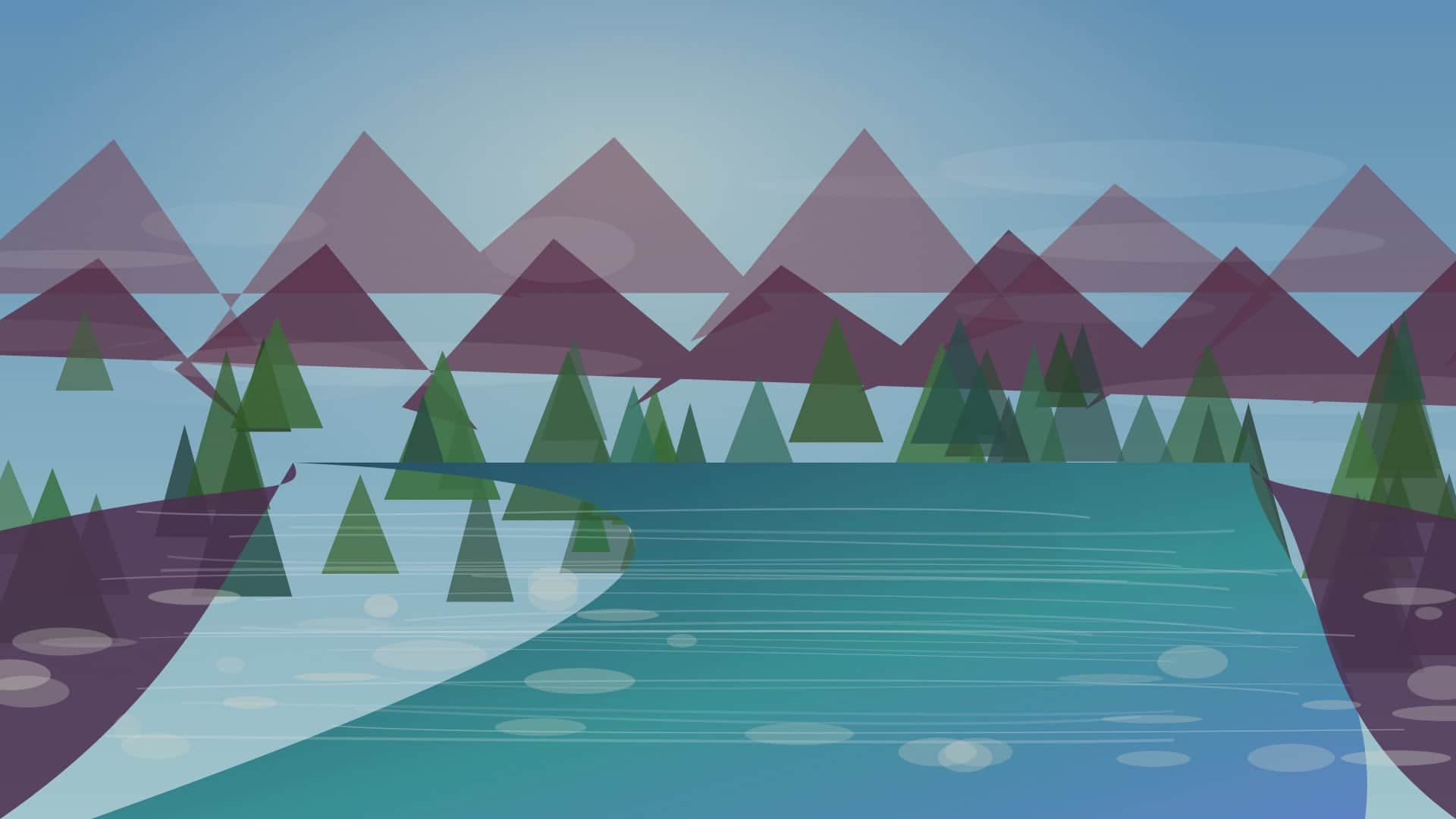 Generated regional New Jersey river scene for Ramapo River planning; not an exact location photo