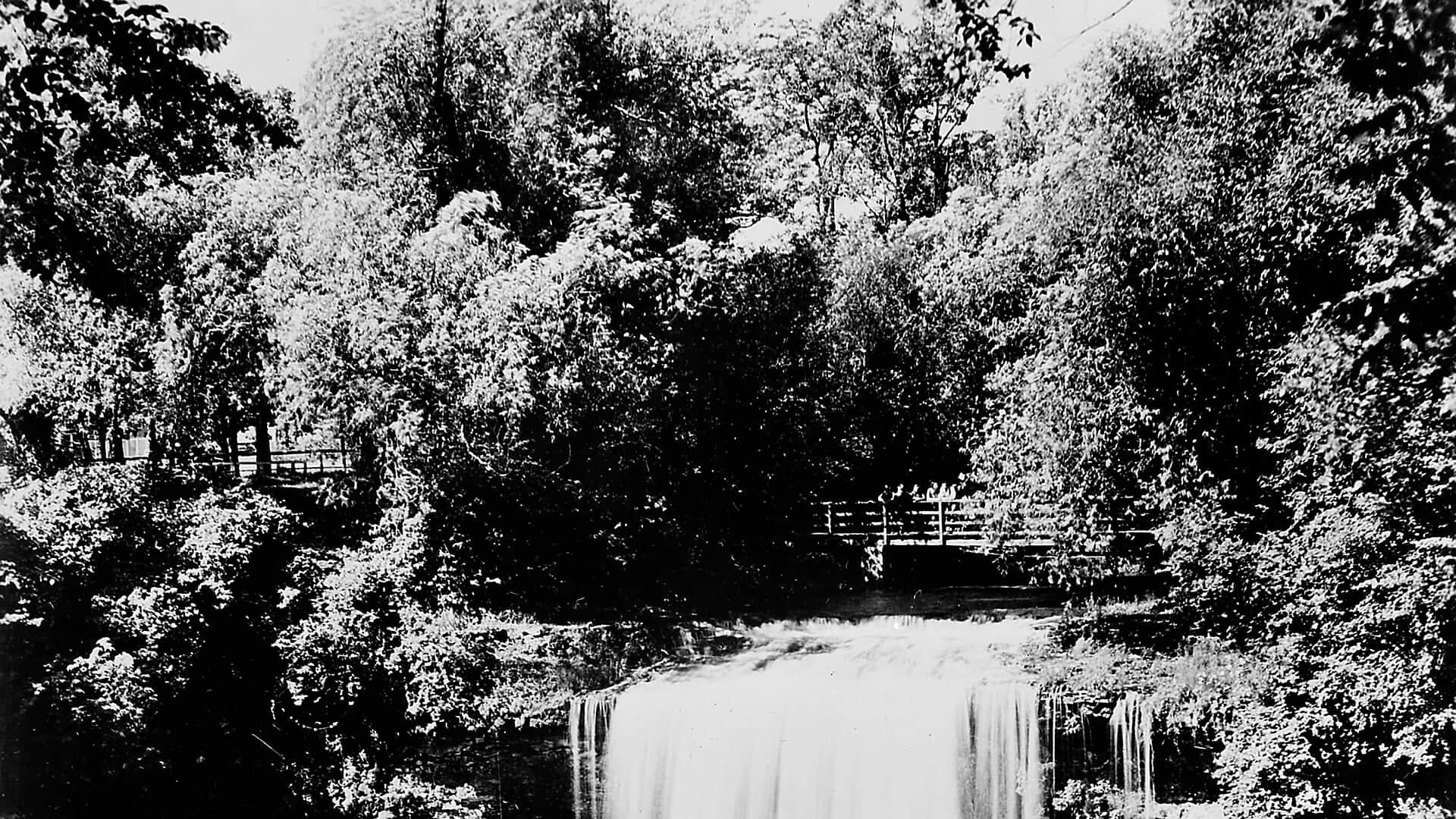Neversink River waterfalls in New York