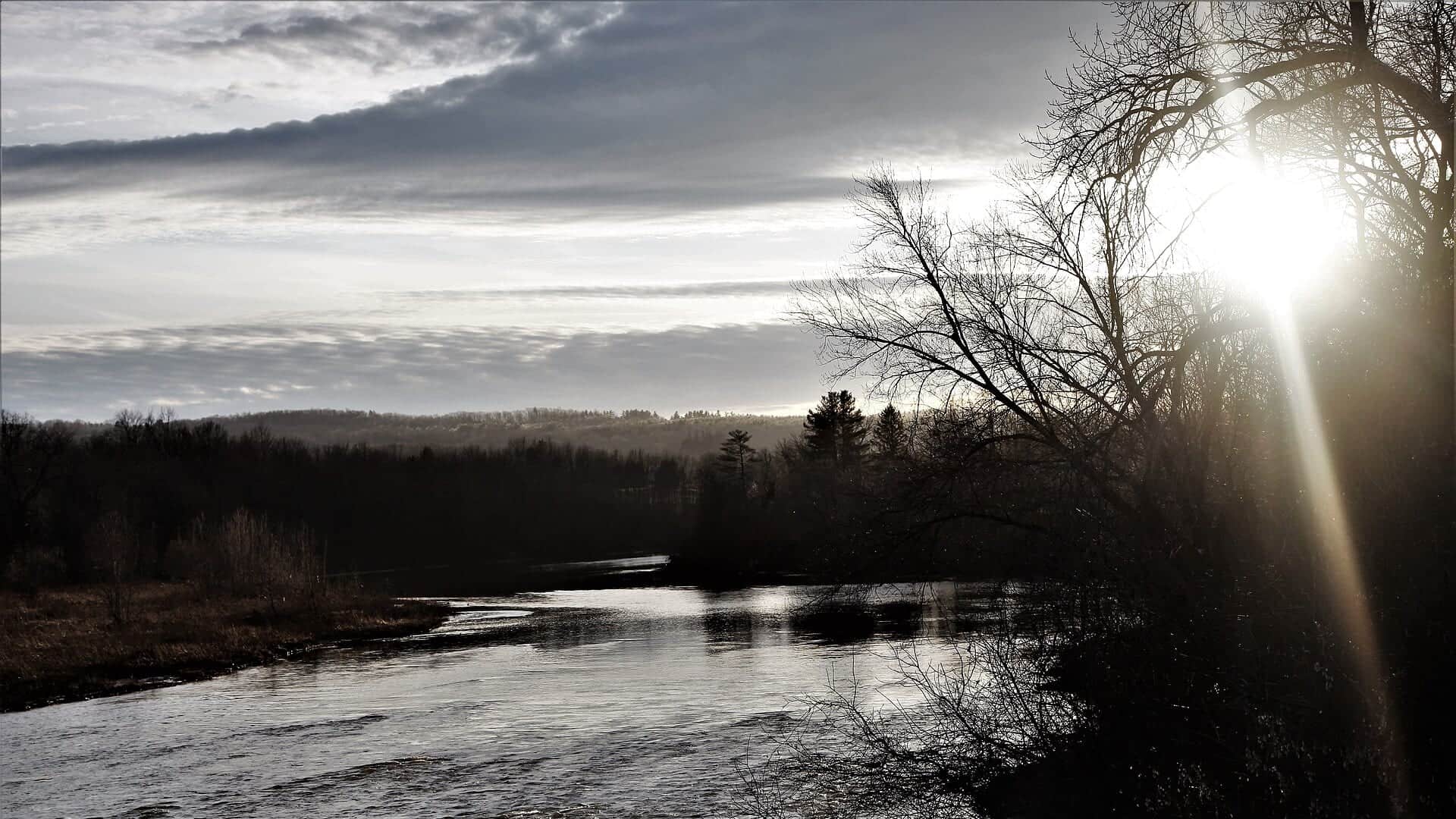 Schoharie Creek at Esperance New York in winter
