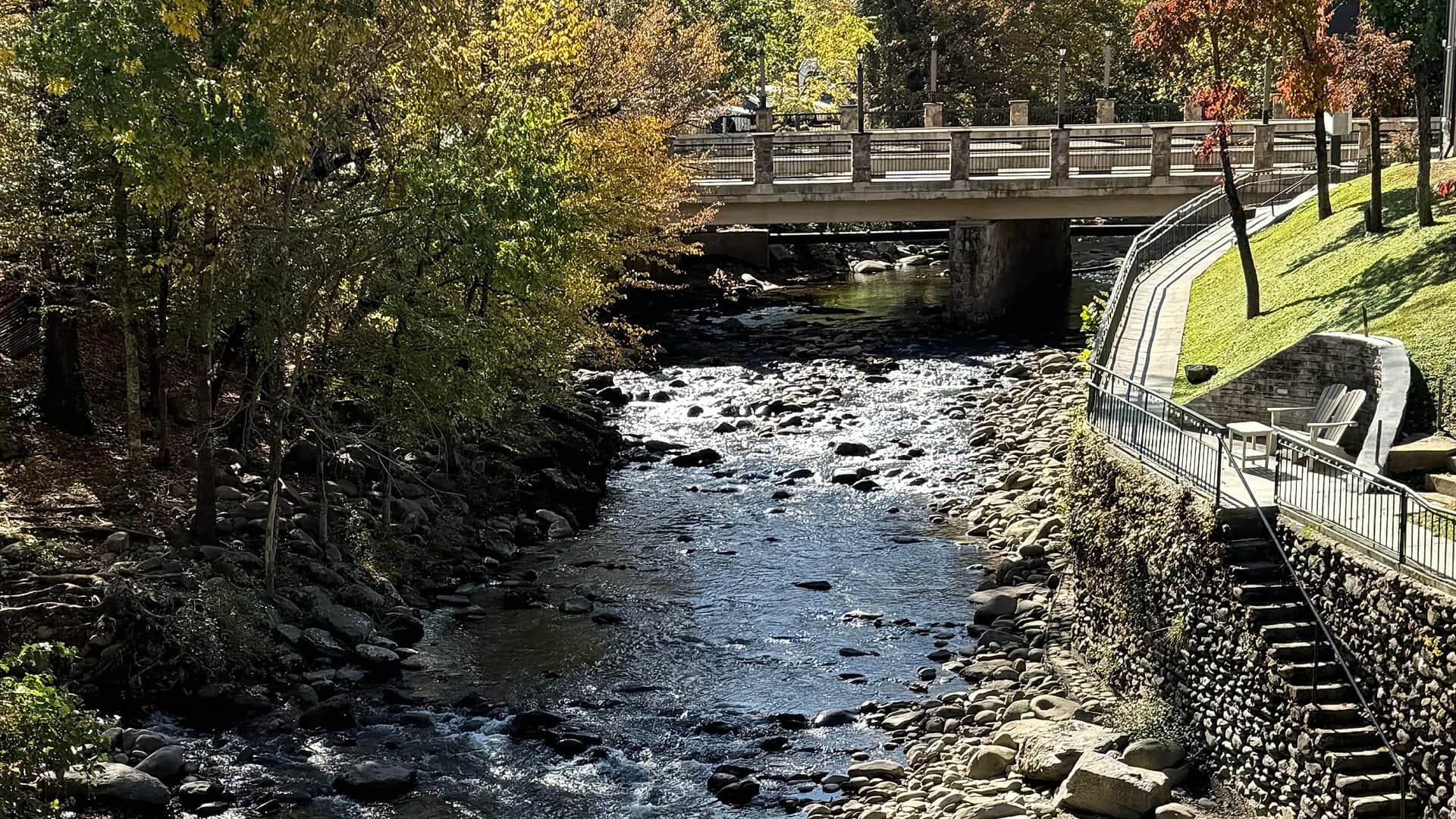 Little Pigeon River water in Tennessee