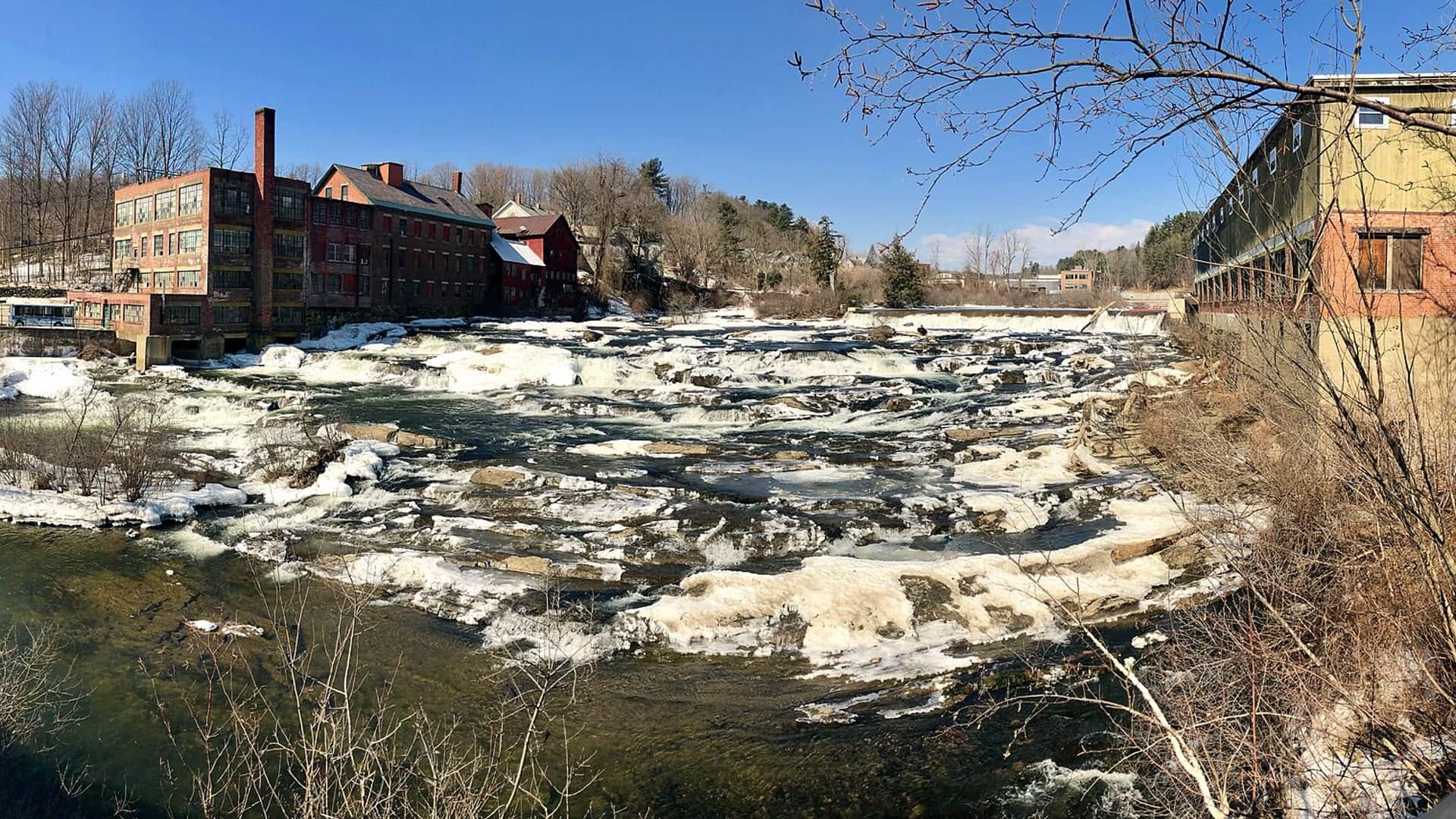Black River water or watershed scenery in Vermont