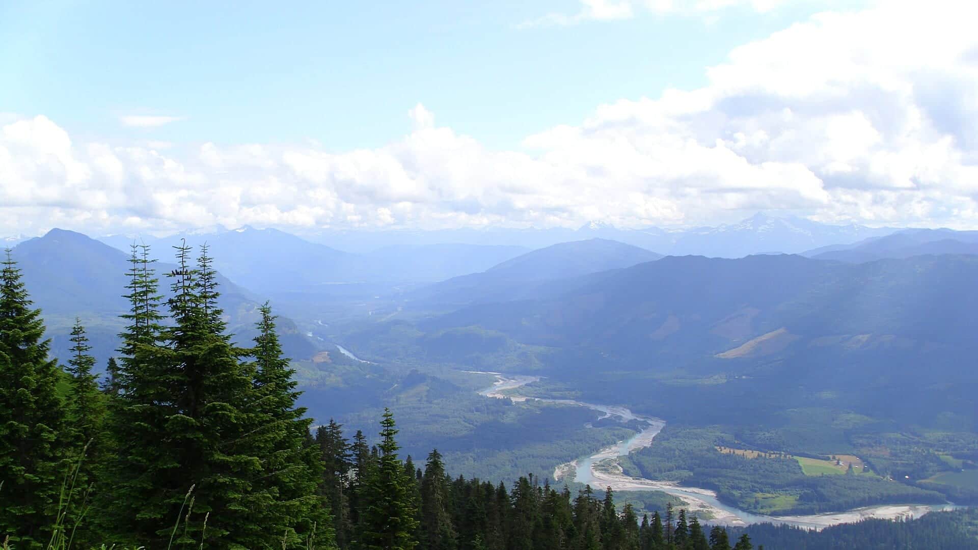 Sauk River water or watershed scenery in Washington