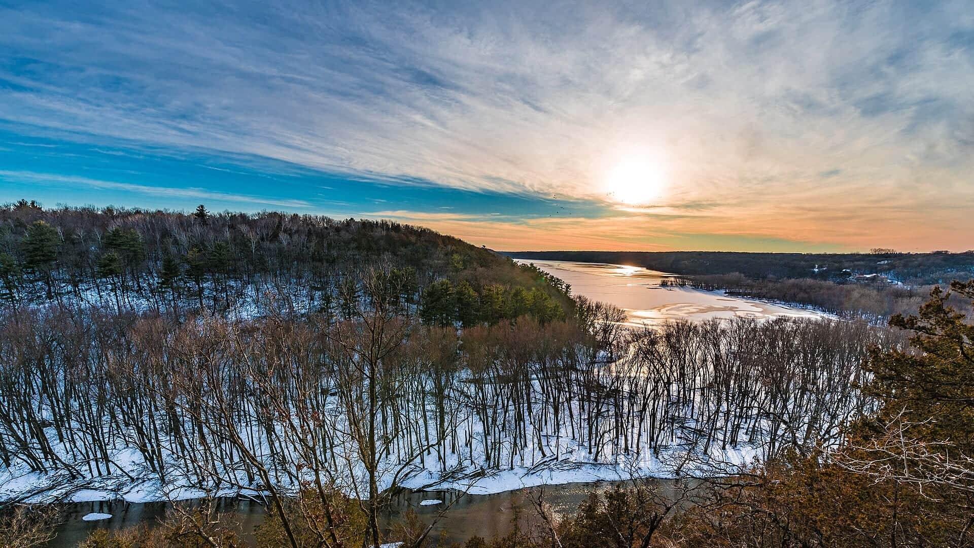 Kinnickinnic River water or watershed scenery in Wisconsin