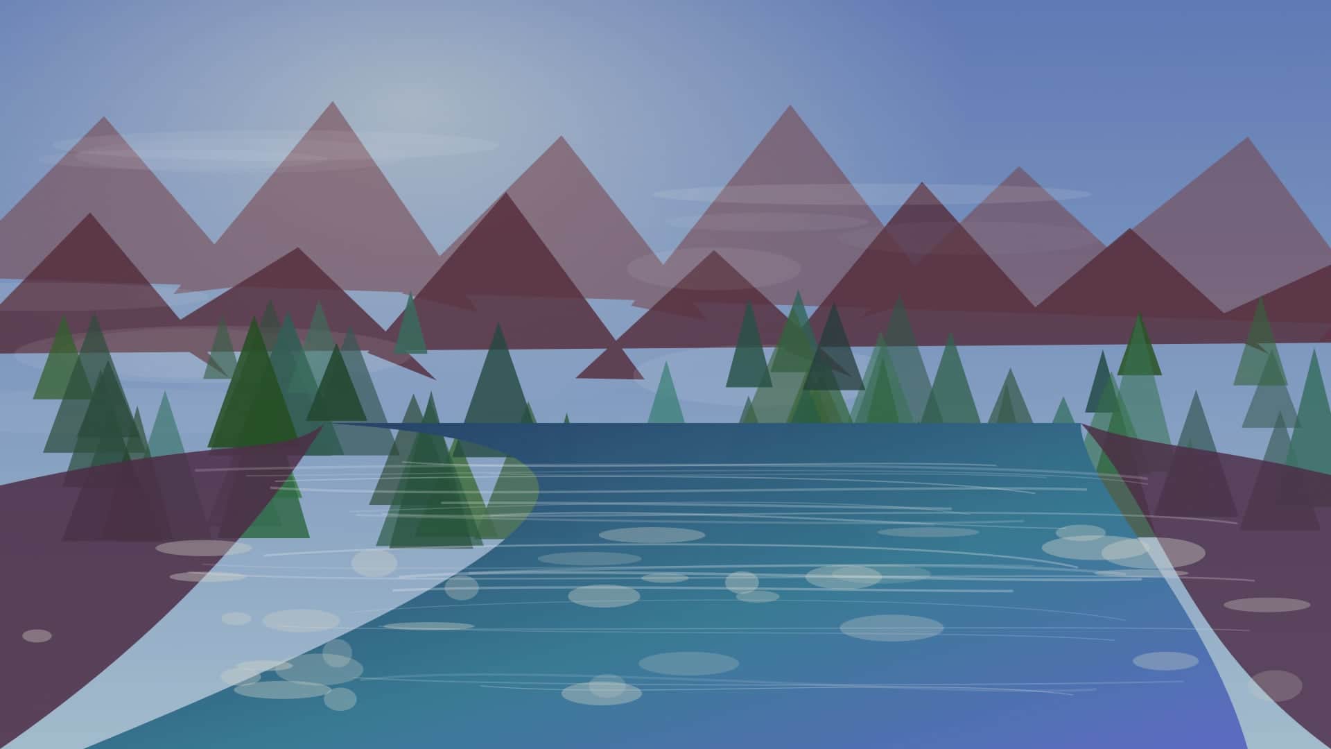 Generated regional Wisconsin river scene for Wisconsin River Upper planning; not an exact location photo