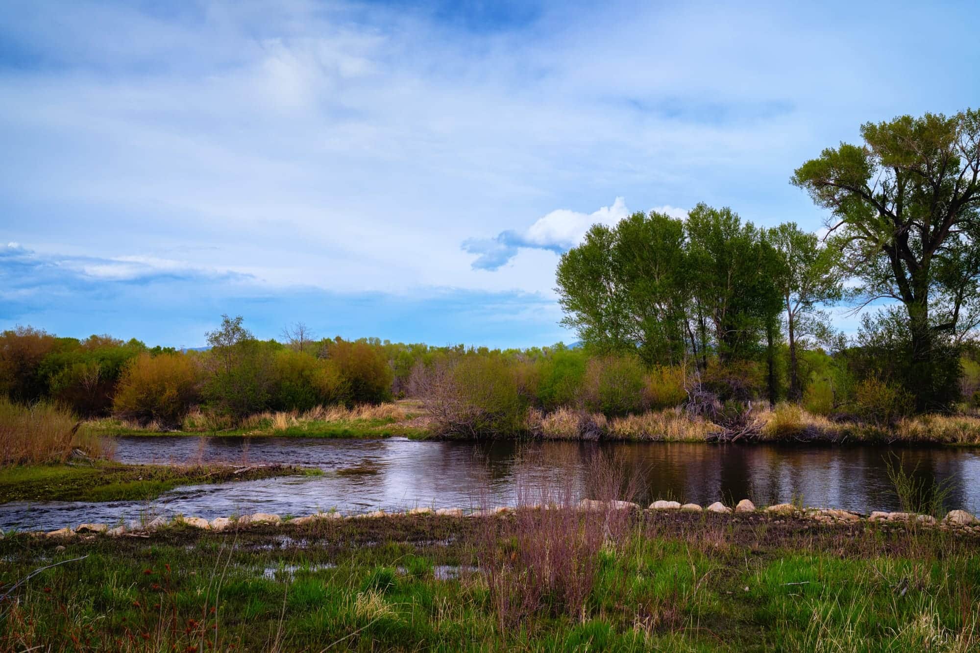 A real photograph of the North Platte River in Wyoming, used as representative river context rather than an exact Grey Reef access image