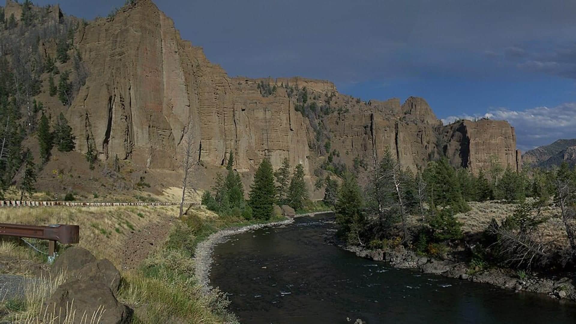 Shoshone River water or watershed scenery in Wyoming