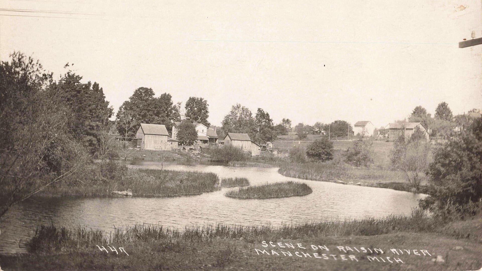 Raisin River scene near Manchester Michigan