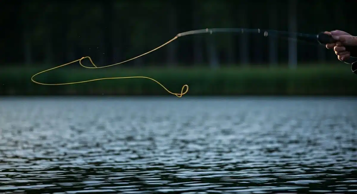 Fly Fishing Casting 101: Tips and Tricks for Success 9 Illustration of the overhead technique.